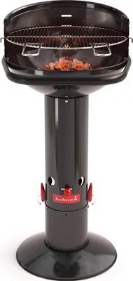 Produktbild von barbecook Holzkohlegrill Löwy 45, Emaille, Schwarz, H97cm Ø43cm, QuickStart®-System, QuickStop®-System, bis zu 6 Personen, integrierter Anzündkamin