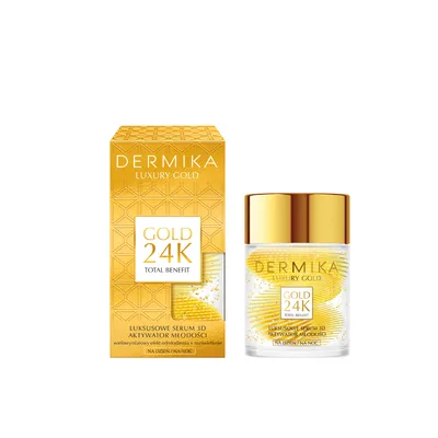 Produktbild von Dermika Luxury Gold 24K Total Benefit Luxury 3D Serum - Jugendaktivator für Tag und Nacht 60g