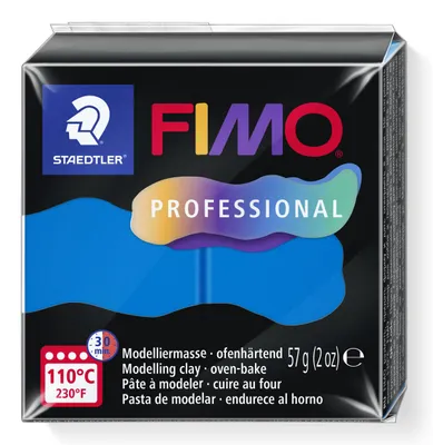 Produktbild von STAEDTLER FIMO professional 8040 ofenhärtende Modelliermasse Einzelprodukt, 57g, reinblau