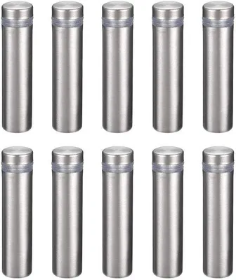 Image de Vis en acrylique de 12 mm pour montage mural, longueur 50 mm, lot de 10