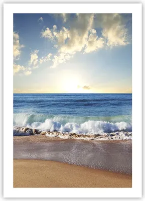 Produktbild von Poster - Poster ohne Rahmen - Meer Ufer Wasser - 50x70 cm - Wand Bild - Wanddeko - Wandbilder - Kunstposter - Wandposter - Bilder - Kunstdruck - Wanddekoration - Wandbild - P2XPA50x70-3551