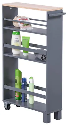 Produktbild von KESPER Nischenregal auf Rollen 50 x 15 x 79 cm Schwarz 24856