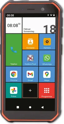 Image de Olympia TREK 14 cm (5.5" ) Dual-SIM Android 10.0 4G USB Type-C 3 Go 32 Go 5000 mAh Noir - Orange (2288)