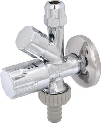 Immagine prodotto di Js Valvola Angolare Combinata, Non Autosigillante Sv, Maniglia Di Design, 3/8", Cromata Pol