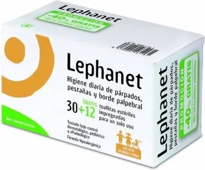 Produktbild von Lephanet Augenlid- und Wimpernhygiene 30+12 Tücher