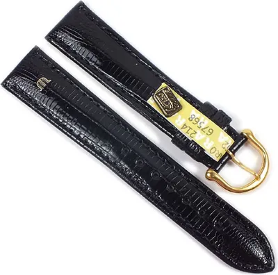 Produktbild von Maurice Lacroix Uhrarmband Echt Teju-Eidechsen-Leder schwarz 21547G, Stegbreite:16mm