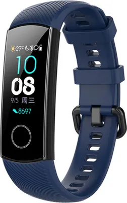 Produktbild von Strap-it Honor Band 4 / 5 Armband Silikon (Dunkelblau)