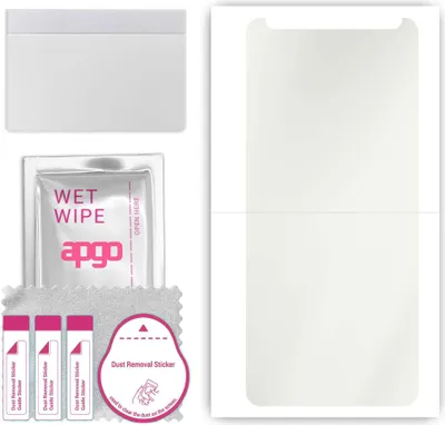 Produktbild von apgo Hydrogel Schutzfolie, Matt, kompatibel mit LG Q9, flexibele Displayschutzfolie, Folie mit Positionierhilfe, Anti-Fingerprint, kratzfest, einfache Montage