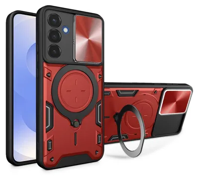 Obrázok produktu pre Techsuit CamGuard Pro puzdro pre Samsung Galaxy S25 – červené (Red)