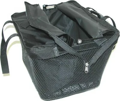 Obrázok produktu pre Vkladacia taška Pletscher pre zadný kôš čierna veľkosť 30x22x20cm