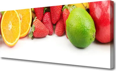 Produktbild von Tulup Leinwand-Bilder 125x50 Wandbild Canvas Kunstdruck Früchte Küche