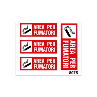 Produktbild von Sticker Raucherbereich 14 x 16 cm