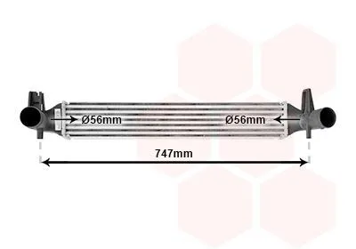 Produktbild von VAN WEZEL 49004042 Ladeluftkühler LLK für SEAT Ibiza IV Schrägheck (6J5, 6P1) Turbo Intercooler