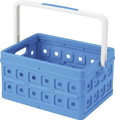 Produktbild von Sunware Klappbox Square 24L blau/weiß 43,5 x 31 x 21,3 cm
