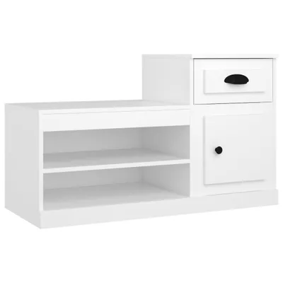 Zdjęcie produktu dla vidaXL Szafka na buty biała 100x42x60 cm materiał drewnopochodny