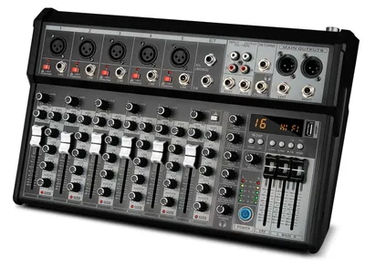 Obrázok produktu pre Profesionálny audio mixážny pult, 4-kanálová zvuková karta/rozhranie
