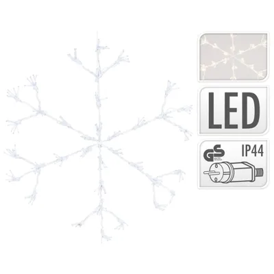Produktbild von Ambiance Weihnachtsdekoration Schneeflocke mit 216 LEDs 60 cm