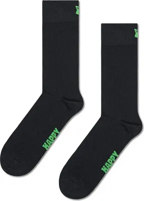 Produktbild von Happy Socks Solid Crew-socken Schwarz EU 41-46 Herren,Damen Schwarz EU 41-46