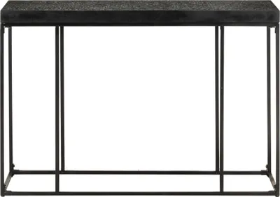 Obrázek produktu pro vidaXL Konzolový stolek černý 110x35x76 cm Masivní dřevo akácie a manga