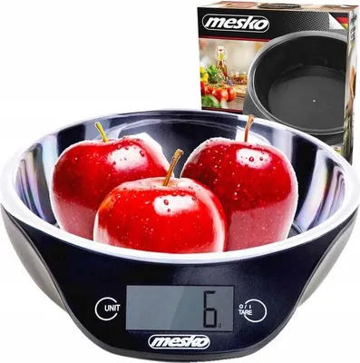 Obrázok produktu pre Mesko Home MS 3164 kuchynská váha čierna pultová okrúhla elektronická kuchynská váha