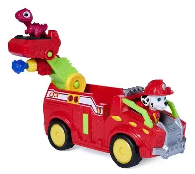 Image de Véhicule + Figurine Marcus - La Pat' Patrouille - Mission Dino - Spinmaster - 3 Ans et Plus
