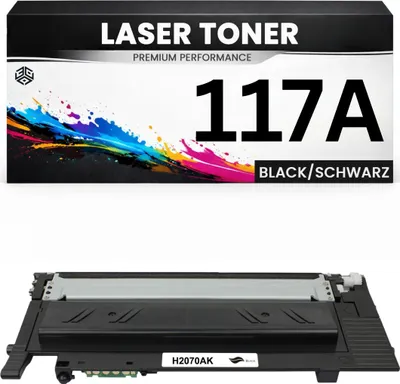 Produktbild von Toner kompatibel für HP W2070A(117A) Color Laser 150A/150nw/MFP178nw/178nwg/MFP179fnw in Schwarz