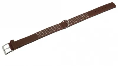 Produktbild von Karlie Vintage Strass-Halsband 4-reihig - Braun - 60cm / 40mm