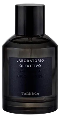 Produktbild von Laboratorio Olfattivo Tonkade, 100 ml, Dried Fruit, Neroli E.O., Tonka Bean, Cardamom E.O., Atlas Cedar E.O., Patchouly E.O., Cashmeran, Vanilla, Vanilla, Tonka Bean Abs., Frankincense, Musks, Ambery Woods, Alcohol denat., Parfum (Fragrance), Aqua (Water), Tetramethyl acetyloctahydronaphthalenes,..., 1 Stück(e)