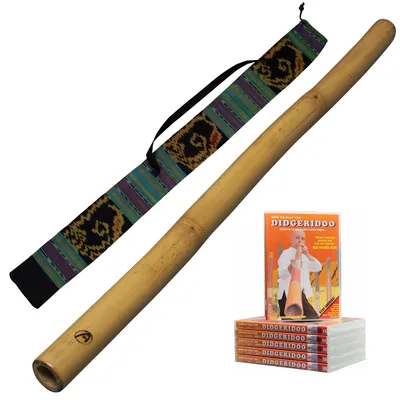 Produktbild von Bambus Didgeridoo PRO 120cm – Inklusive DVD und Tragetasche