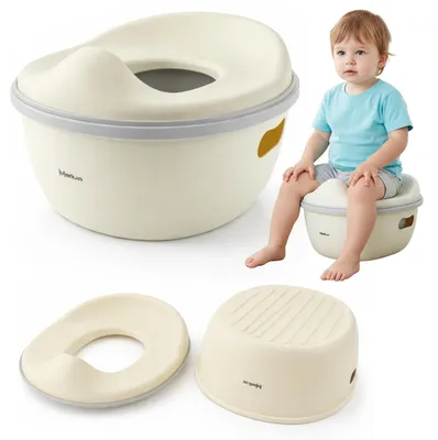 Produktbild von 3-in-1 Töpfchen für Kinder - Toilette, Fußstütze und Töpfchen