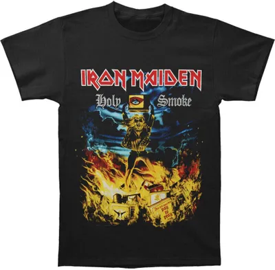 Produktbild von Iron Maiden - "Holy Smoke" T-Shirt für Herren/Damen Uni RO871 (S) (Schwarz)