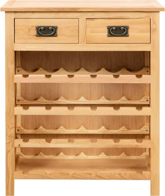 Produktbild von vidaXL Weinschrank 72x32x90 cm Massivholz Eiche