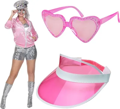 Produktbild von Mädchen Puppe Set - Rosa Silberne Trainingsjacke – Gr. 36-46 für Damen mit Zubehör 42