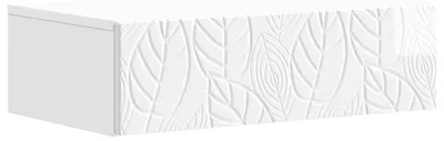 Produktbild von Wandmontierter Beistelltisch Hochglanz Weiß 87,5 x 34,5 x 17 cm