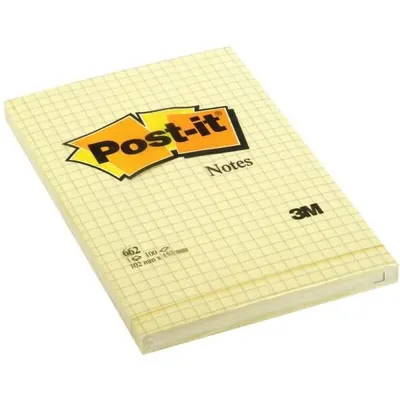 Produktbild von Samolepiaci bloček Post-it 102x152 žltý štvorčekový