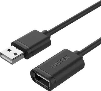 Obrázek produktu pro UNITEK Y-C449GBK, 1,5 m, USB A, USB A, USB 2.0, 0,48 Gbit/s, Černá