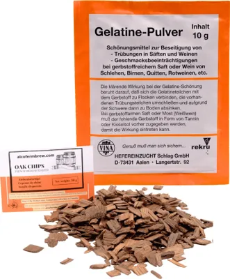 Produktbild von VINA Gelatinepulver 10g - Gelatine 10g - Vierka Weinklärmittel, Schönungsmittel, Gelatine Pulver