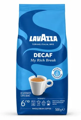 Produktbild von Lavazza DECAF: My rich break Kaffeebohnen 500g