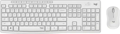 Produktbild von Logitech MK295 Silent - Tastatur-und-Maus-Set - kabellos - 2.4 GHz - QWERTY - Englisch - Off White