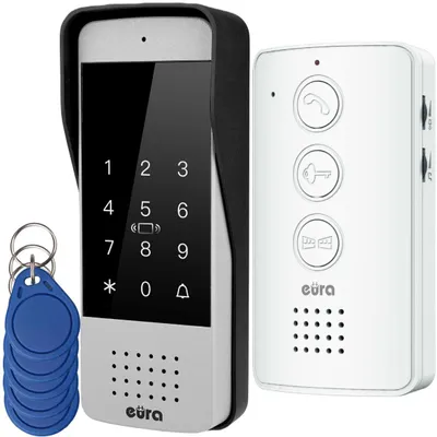Imagen del producto de Sistema de control de acceso para puertas EURA ADP-34A3, color blanco