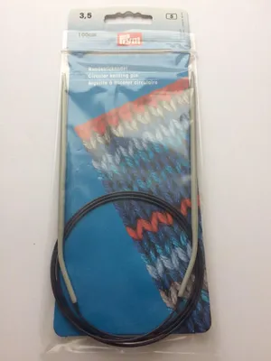 Produktbild von Rundstricknadel 3,5 mm 100 cm grau