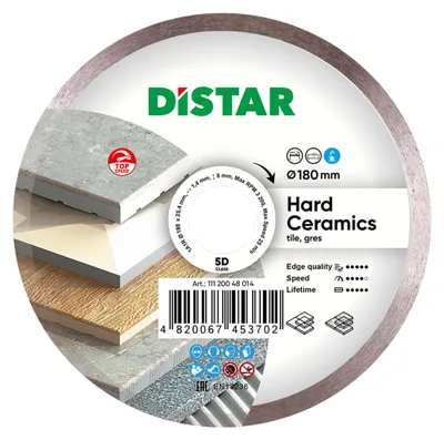 Zdjęcie produktu dla Tarcza diamentowa DISTAR Ø 180 HARD CERAMISC 1,4x25,4
