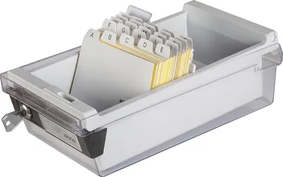 Produktbild von HAN Karteikasten 967-S-631 DIN A7 max. 800Karten PS lichtgrau