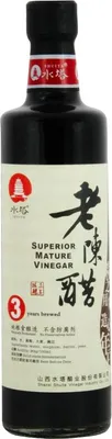 Produktbild von SHUITA schwarzer Shanxi Essig 500ml | 5% Säure | 3 Jahre gereift | Traditioneller reife Essig