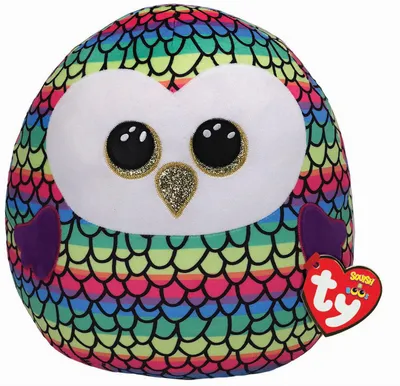 Obrázek produktu pro Ty Squish-a-Boos OWEN - vícebarevná sova 22 cm