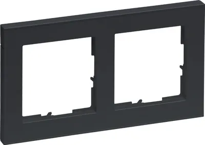 Image de Legrand SEANO+, cadre, double, laqué anthracite, 1 pièce.