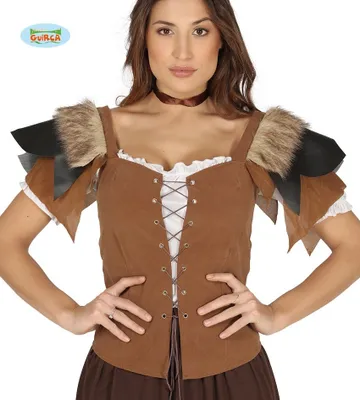 Produktbild von Wikinger Mittelalter Gewand Fantasy Barock Karneval Kostüm Ritter Fest, Farbe: Braun