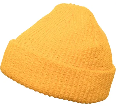 Produktbild von FLEXFIT 1502RB | Rib Beanie, Fisherman Look, Ripp-strick - Farbe: Gold - Größe: One Size