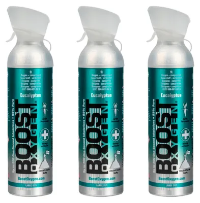 Produktbild von Zusätzlicher Sauerstoff in Dose Boost Oxygen Menthol Eukalyptus, groß, 3x9L
