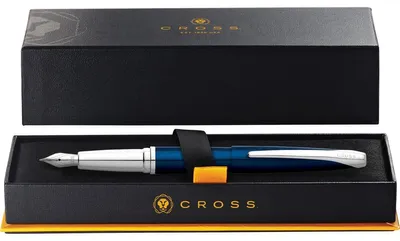 Produktbild von Cross 886-37MS, Blau, Edelstahl, Kartuschenfüllsystem, Schwarz, Lack, Edelstahl, Medium